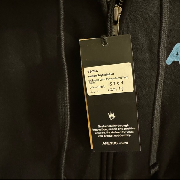 Afends Byron Bay Black Hoodie - Picture 3 of 6